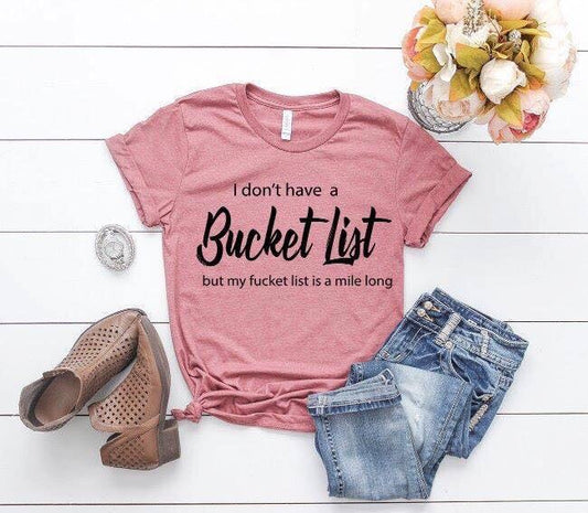 bucket list fucket list