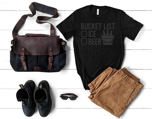 bucket list ice beer gray
