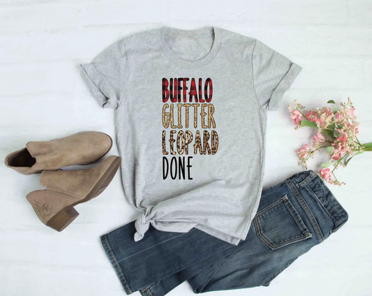 buffalo glitter leopard done
