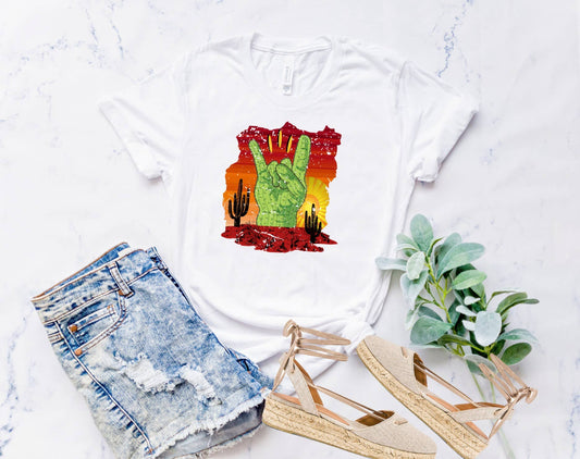 cactus rock n roll desert