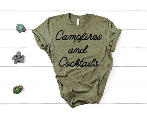 Campfires and Cocktails Short Sleeve