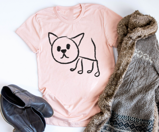 cat brushstroke black