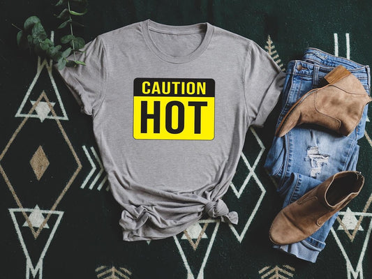 caution hot sign