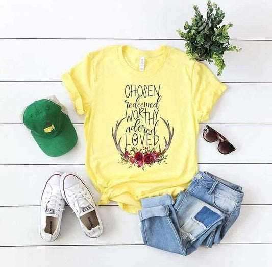 chosen redeemed worthy adored loved