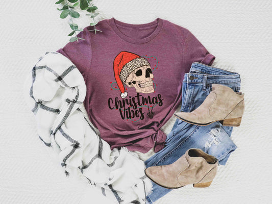 christmas vibes skull