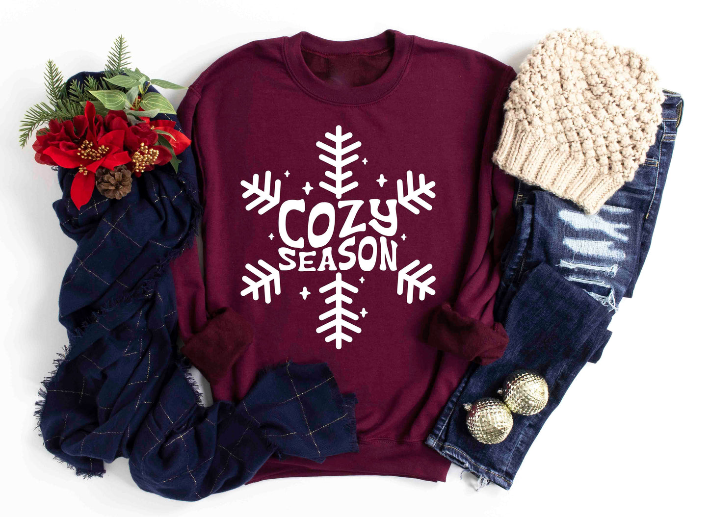cozy season snowflake