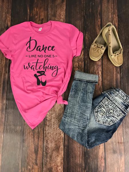 dance like no ones watching t shirt