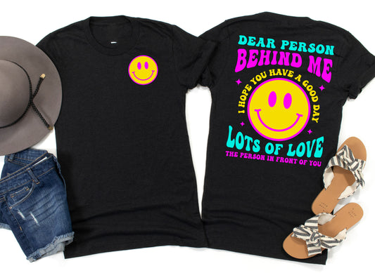 dear person behind me