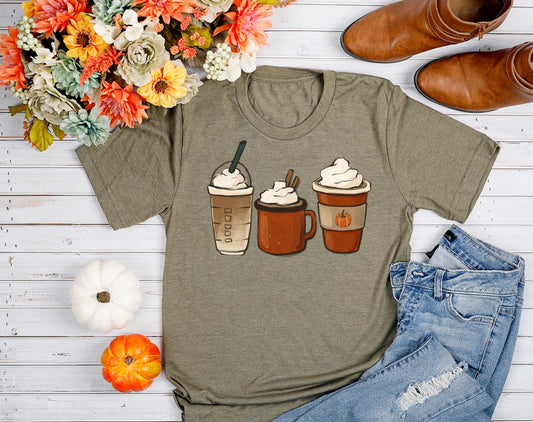 fall coffee tee