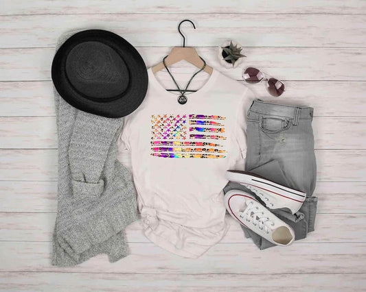 leopard colorful flag