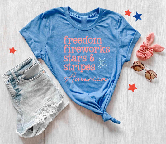 freedom fireworks stars and stripes america