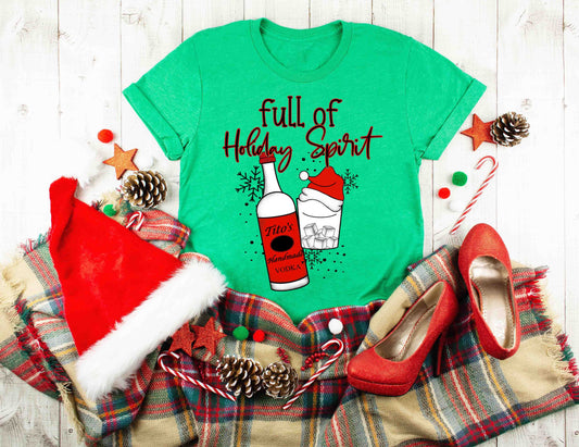 full of holiday spirit