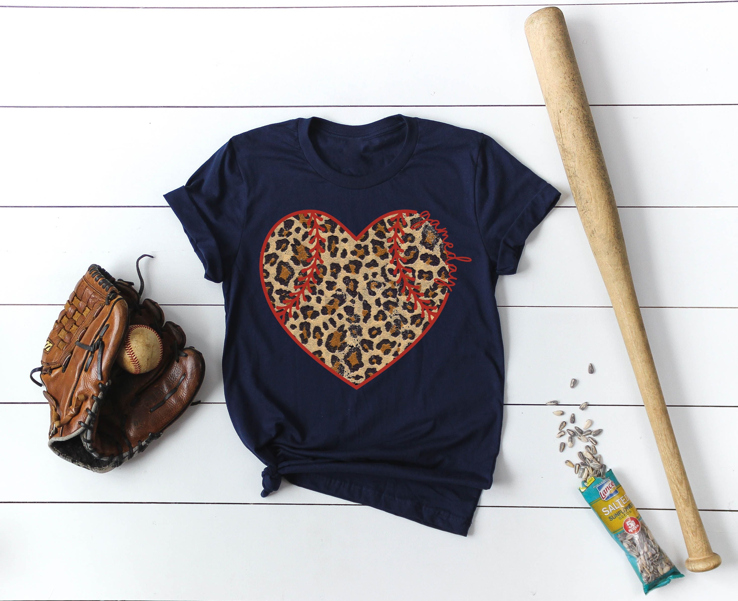 gameday leopard heart