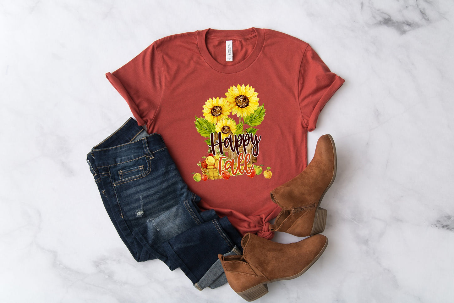 happy fall sunflower