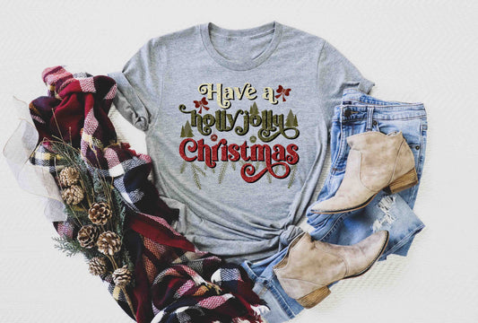 have a holly jolly christmas glitter