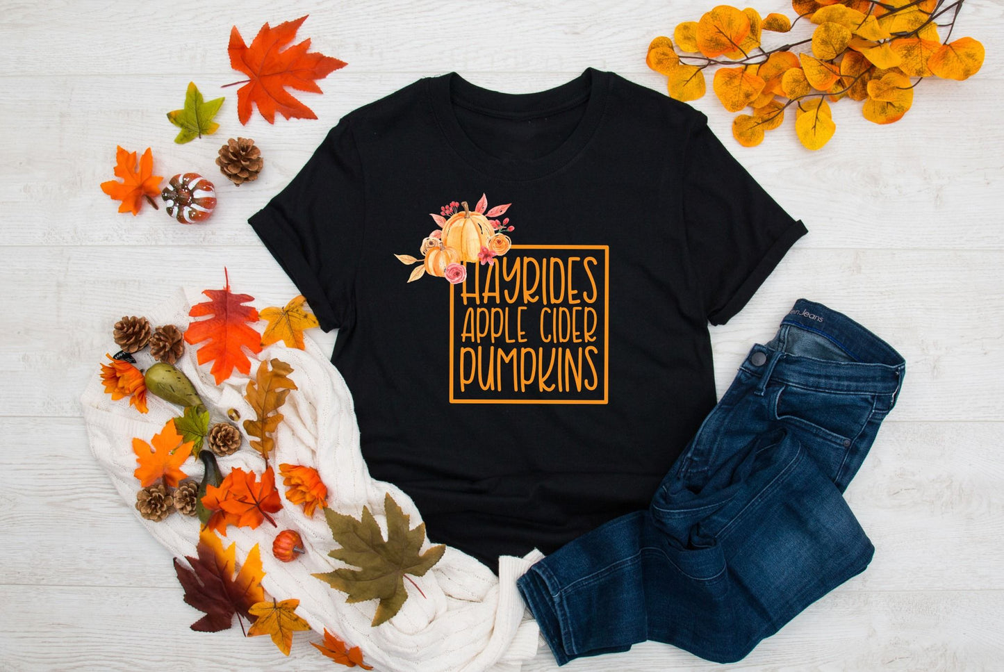 hayrides apple cider pumpkins square