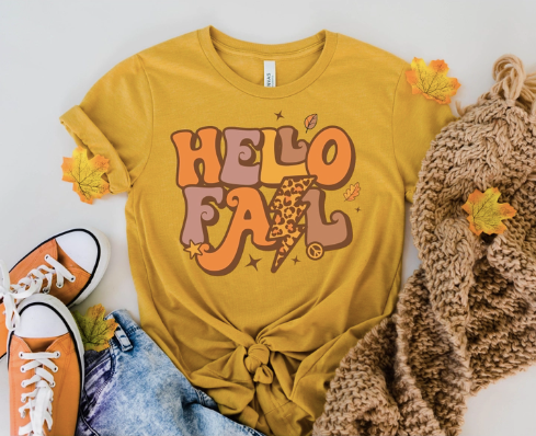 hello fall retro
