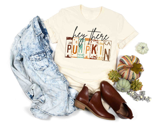 hey there pumpkin license plate