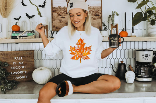 i love fall most of all leaf