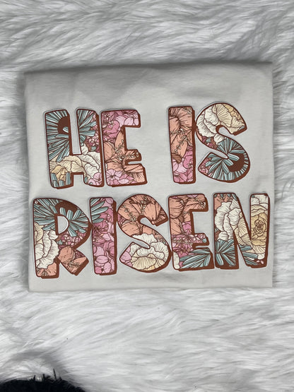 He is Risen Printed Puff