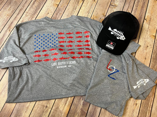 LOZ Fishing Flag Dry Fit Short Sleeve