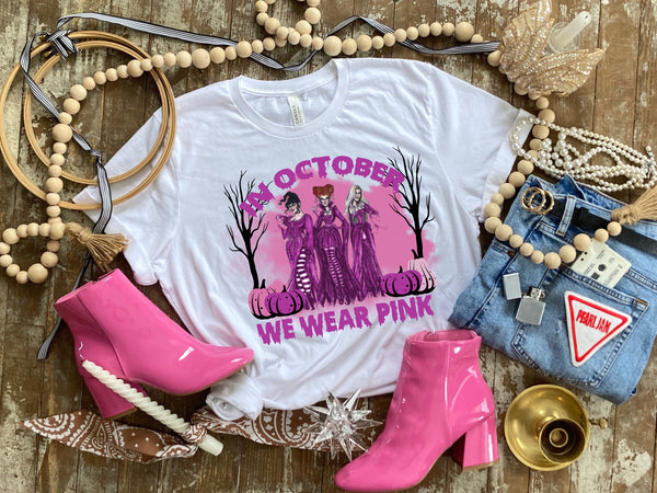 in october we wear pink sanderson sisters