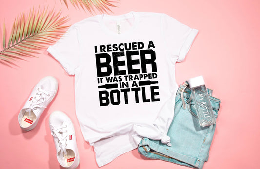 i rescued a beer it was trapped in a bottle