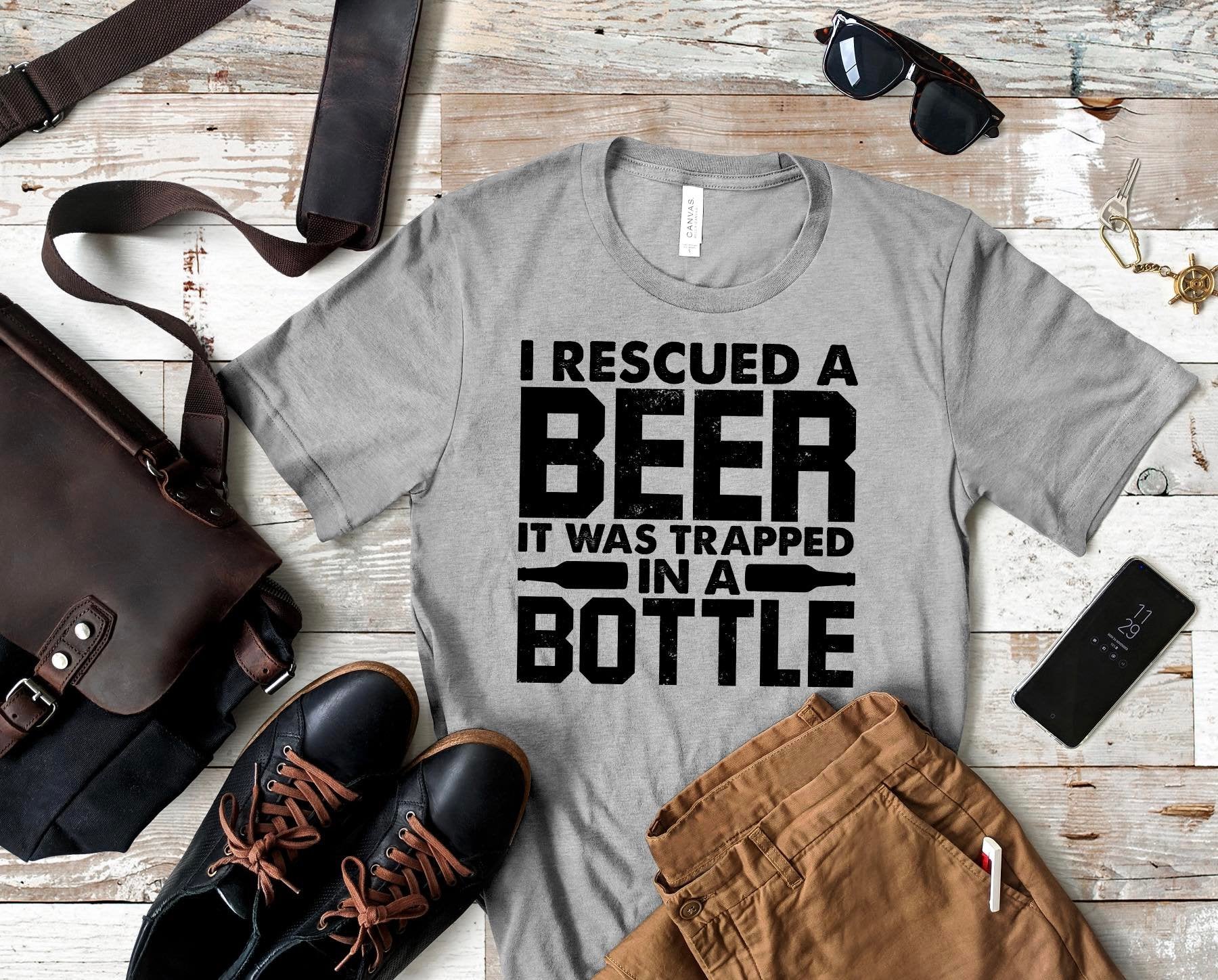 i rescued a beer it was trapped in a bottle