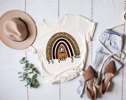 its fall yall rainbow pumpkin