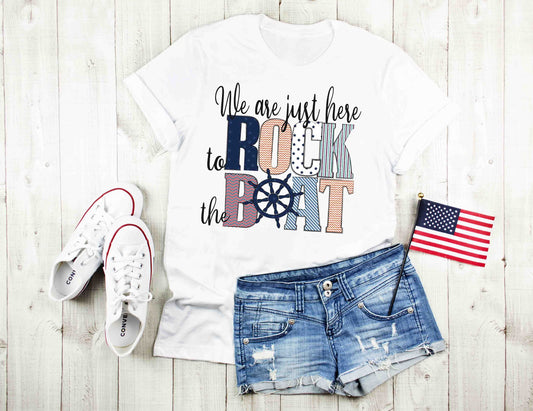 we are just here to rock the boat