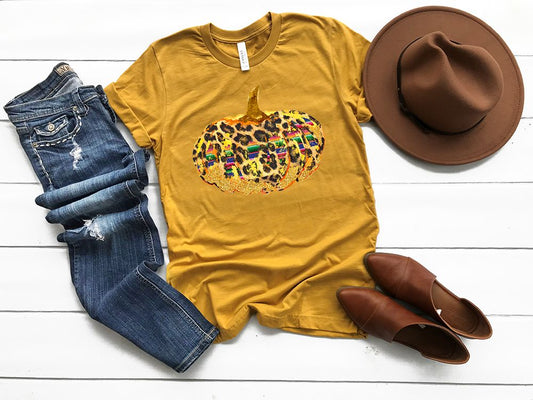 leopard sarape pumpkin