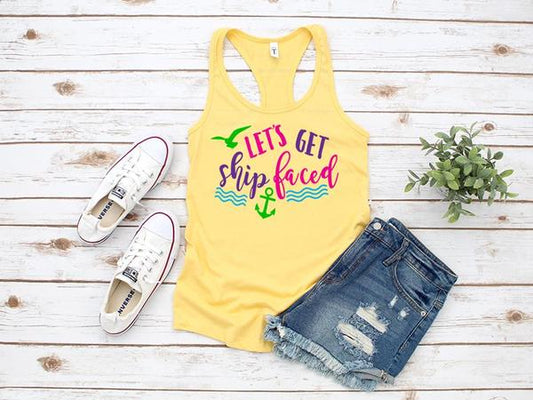 lets get ship faced funny summer t shirt