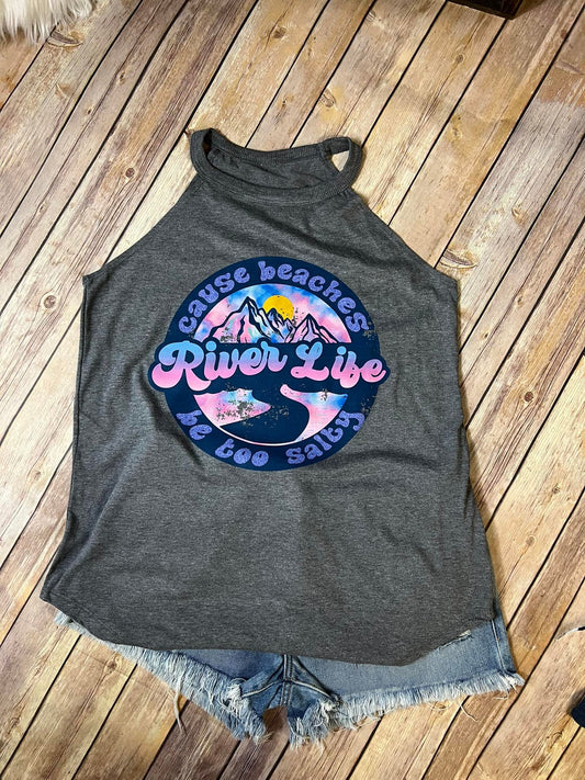 river life beaches be salty