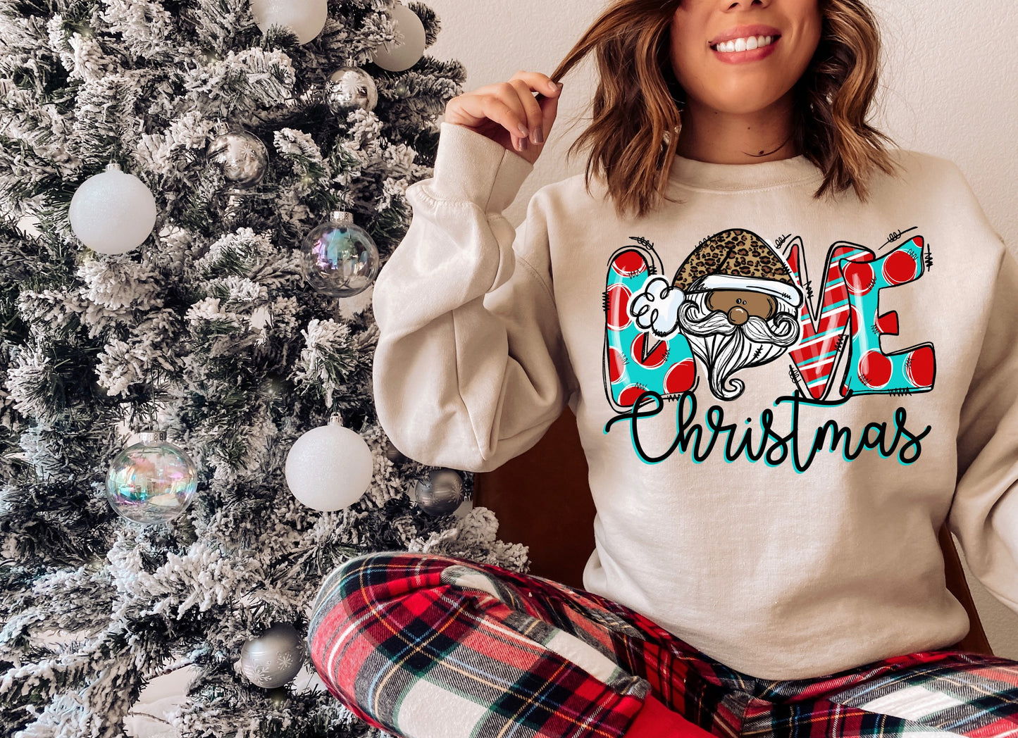 love christmas darker santa