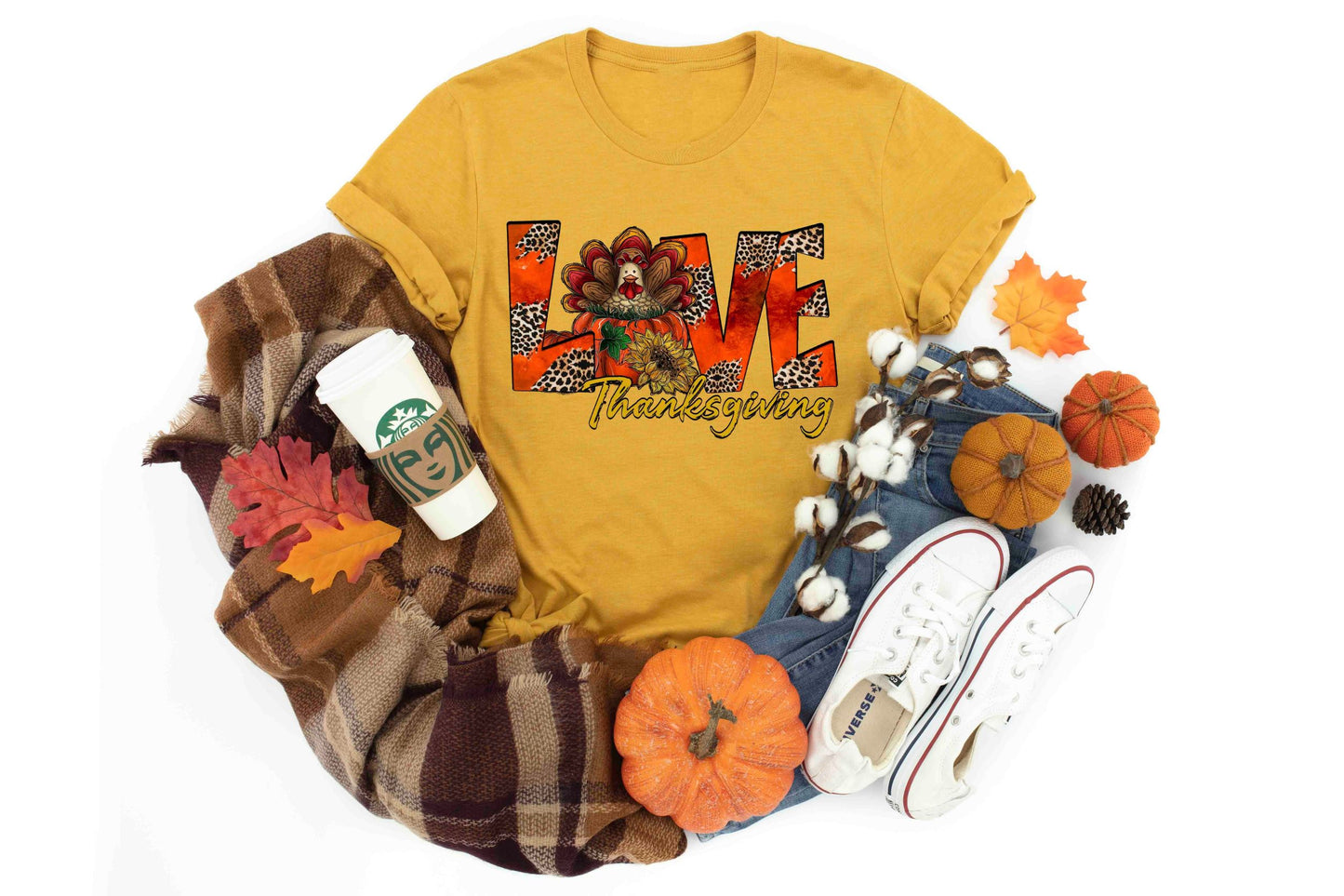 love thanksgiving turkey sunflower