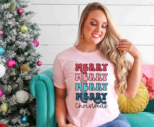 merry christmas colorful repeat