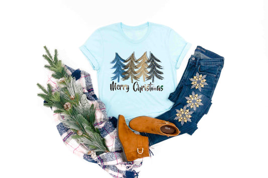 merry christmas leopard trees