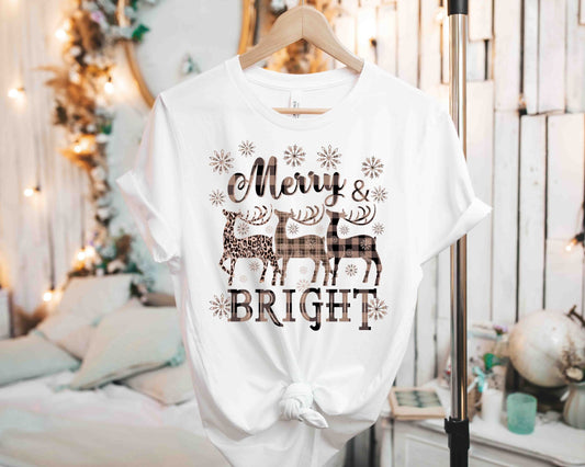merry and bright deer