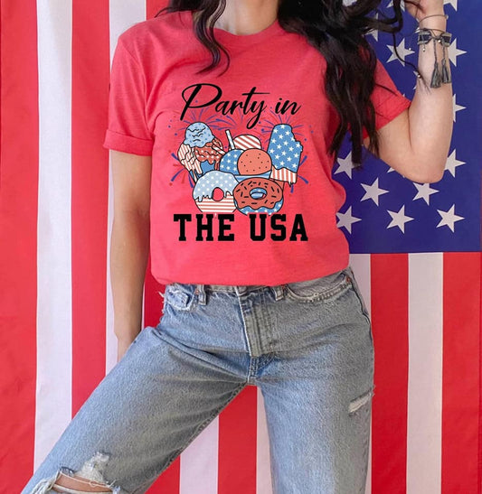 party in the usa food