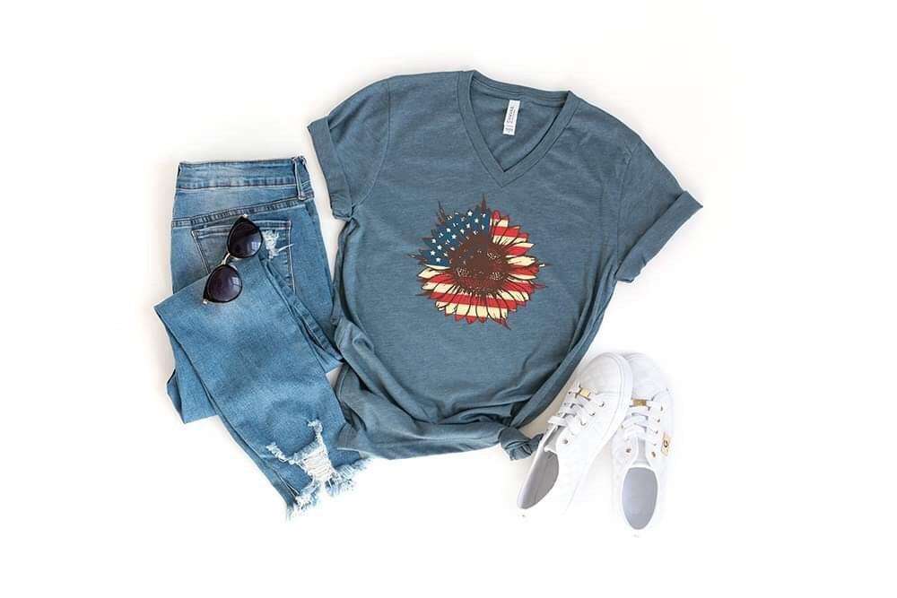 patriotic sunflower