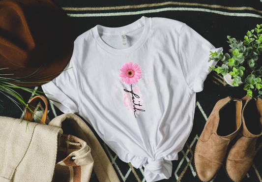 pink faith sunflower