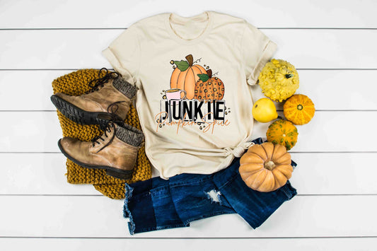 pumpkin spice junkie glitter