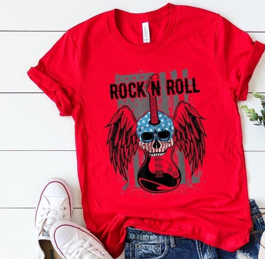 rock n roll skull