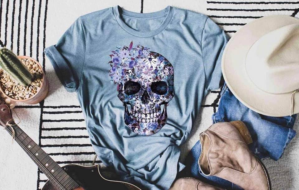 flower skull