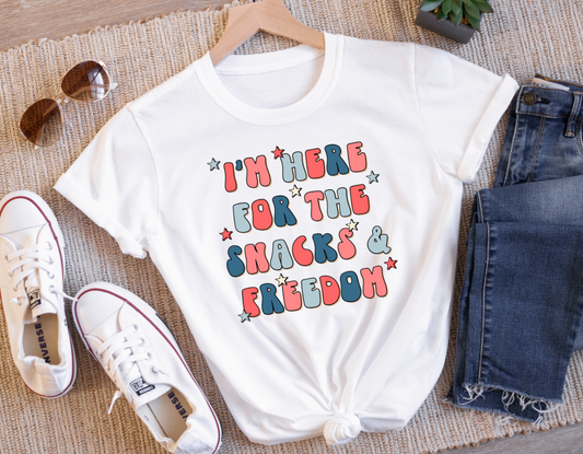 i am here for the snacks and freedom