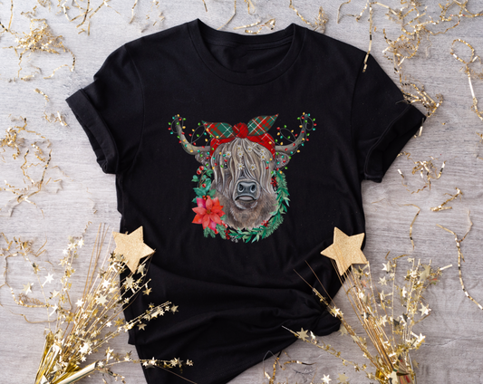 Christmas Heifer Short Sleeve Black