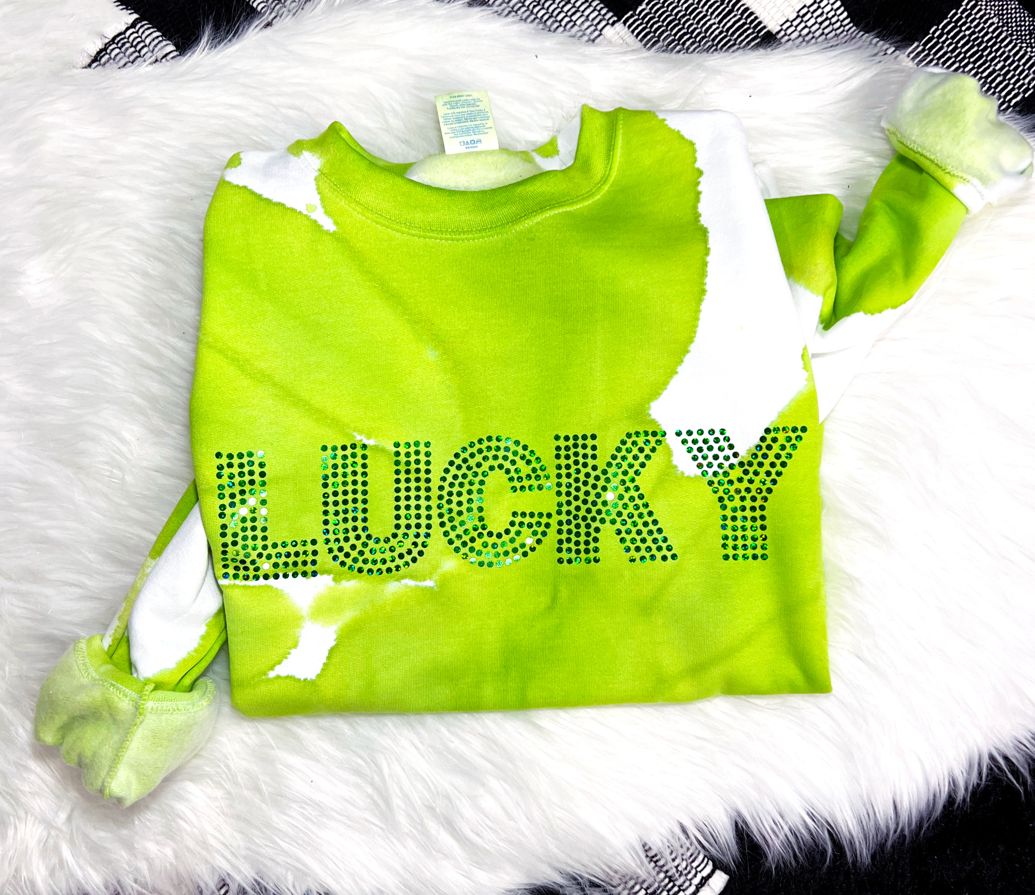 Lucky Spangled Tie Dye Fleece