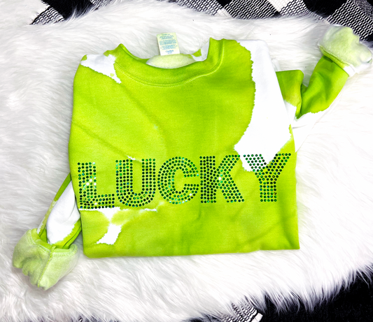 Lucky Spangled Tie Dye Fleece