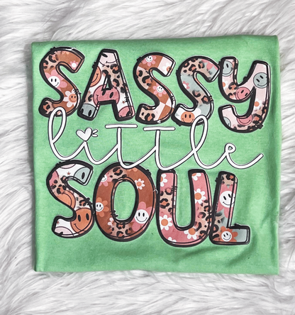 Sassy Little Soul Printed Puff