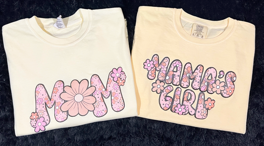 Mom Floral Printed Puff